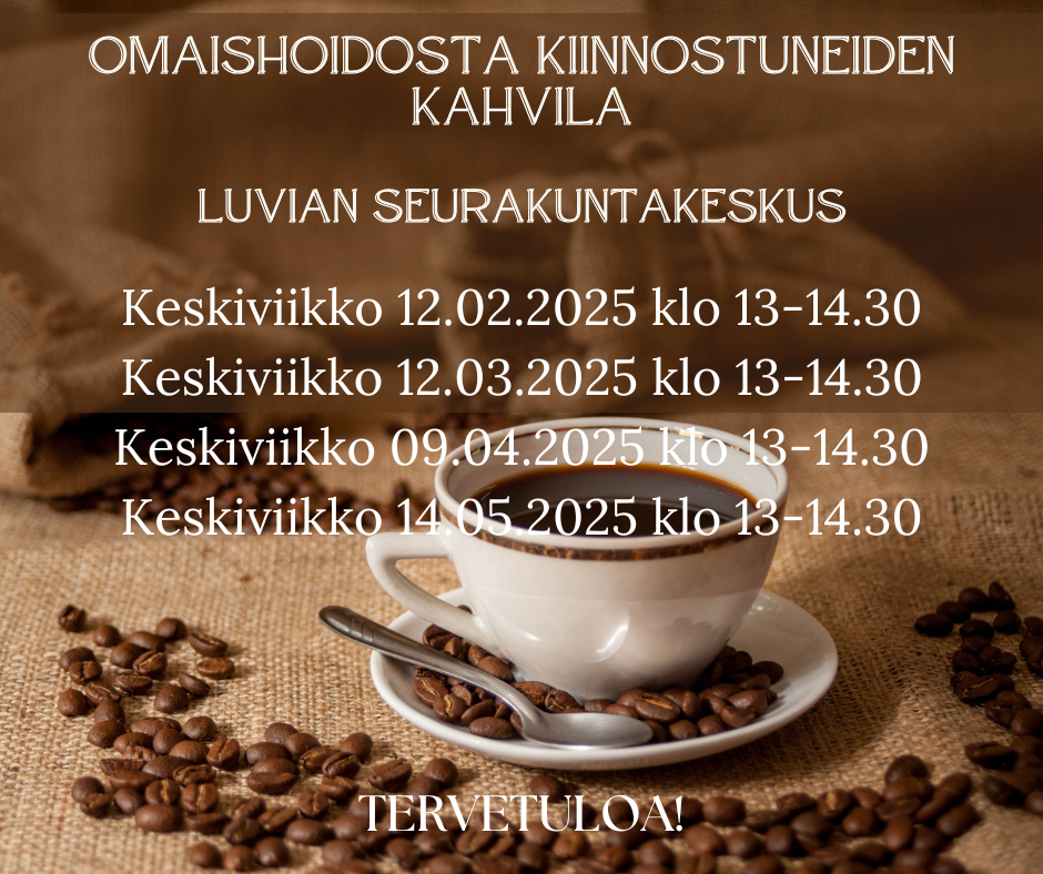 Omaishoidosta kiinnostuneiden kahvila Omaishoidosta kiinnostuneiden kahvila, Luvian seurakuntakeskus