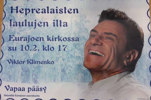 Viktor Klimenkon Heprealaisten laulujen ilta -kirkkokonsertti Viktor Klimenkon Heprealaisten laulujen ilta -kirkkokonsertti