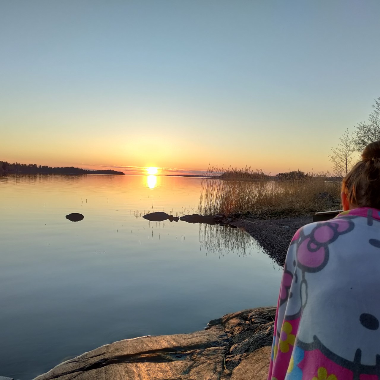 Merenranta, auringonlasku