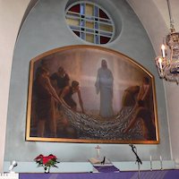 Avaa kuva isommaksi Luvian kirkon alttaritaulu
